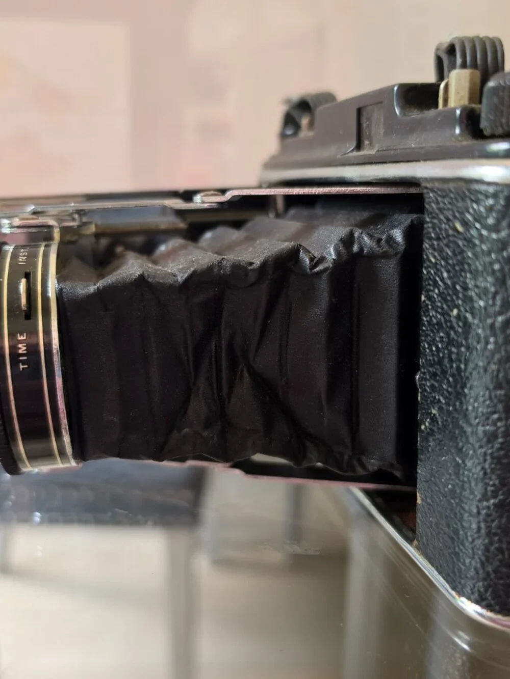 Pho-Tak Foldex 20 Vintage Folding Film Camera Untested